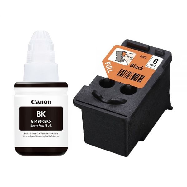 Comprá Kit Canon Cabezal de Impresión Negro BH-1 + Botella de Tinta GI-190  BK - Envios a todo el Paraguay