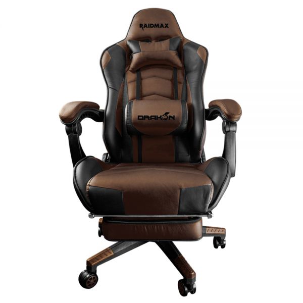 Cadeira de Escritório Gamer Raidmax Drakon DK709 - Marrom/Preto
