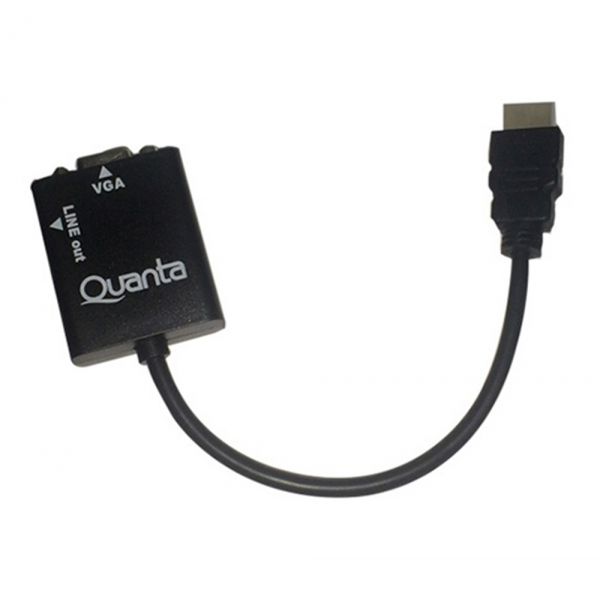 Comprá Online Adaptador HDMI a VGA Quanta QTHDV34 - Negro con el envío más rápido del