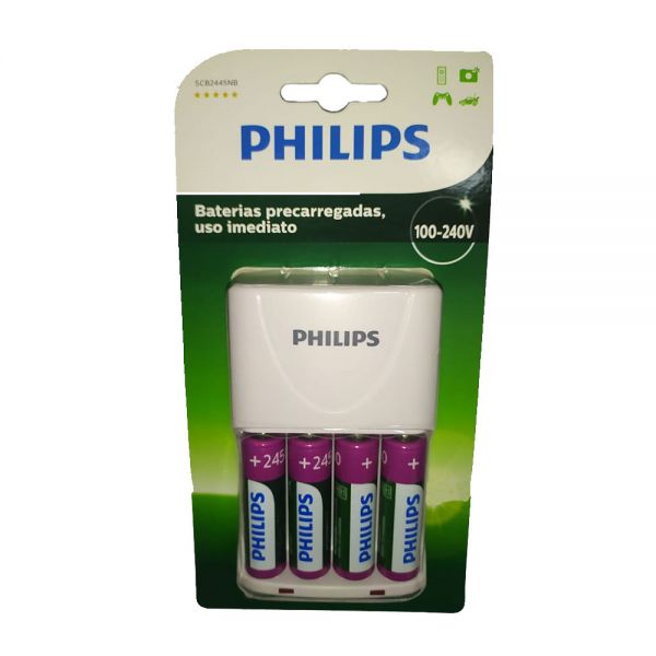 Comprar Online Cargador de Pilas Philips SCB2445NB/97 220v Delivery a todo  el Paraguay