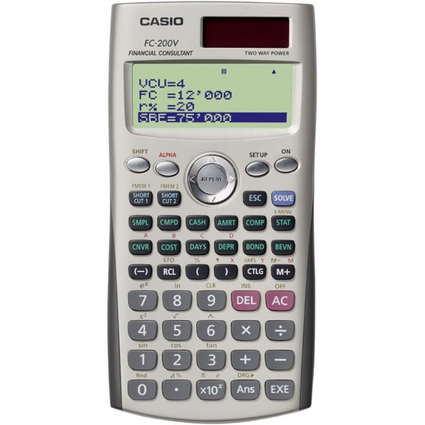 Comprá Calculadora Financiera Casio FC-200V - Envios a todo el Paraguay