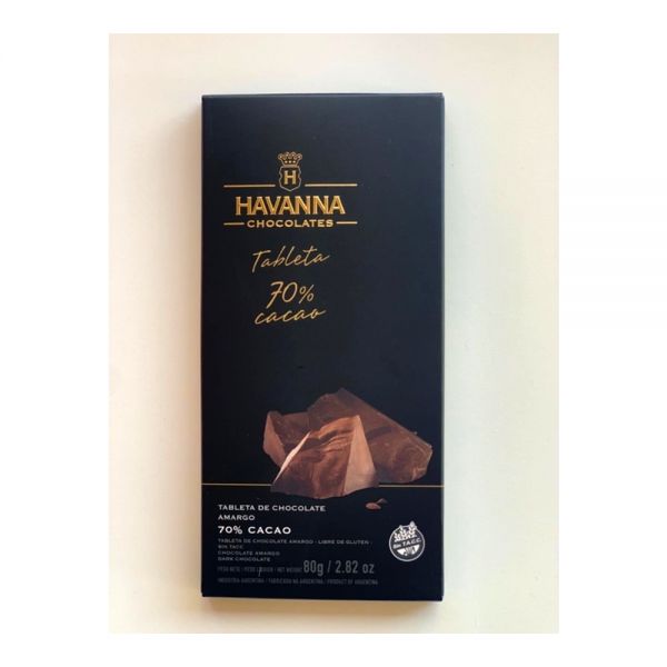 Comprar Online Tableta de Chocolate Havanna con 70% de Cacao Flowpack Delivery a todo Paraguay