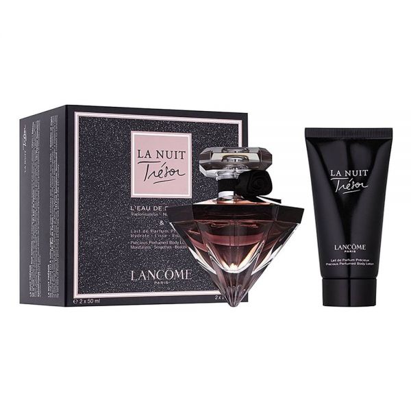 Kit Perfume Lancôme Trésor La Nuit EDP + Body Lotion - Femenino 50 ml