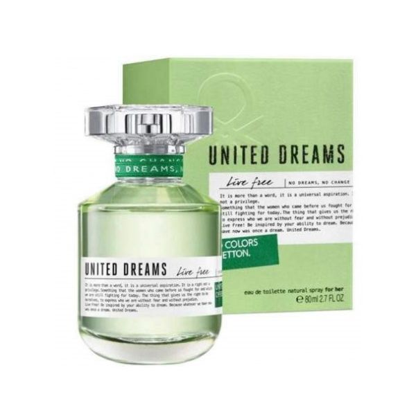 Perfume Benetton United Dreams Live Free EDT - Femenino 80mL