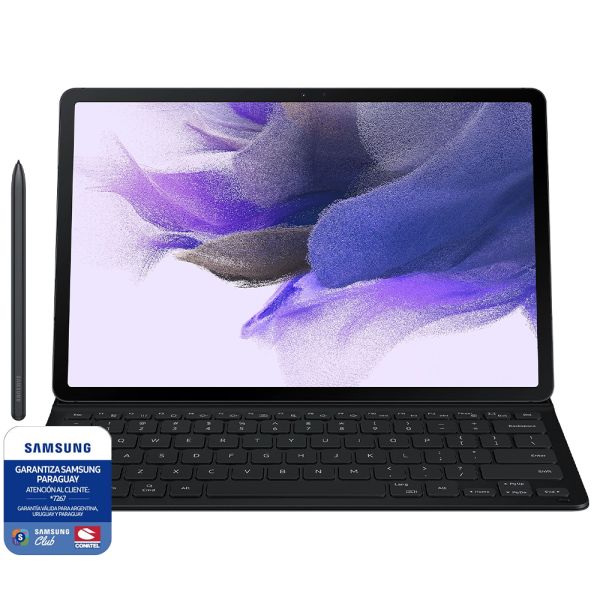 Comprá Tablet Samsung Galaxy Tab S7 FE T735 12.4 Wifi LTE 128 GB + Teclado  + Lápiz - Negro - Envios a todo el Paraguay