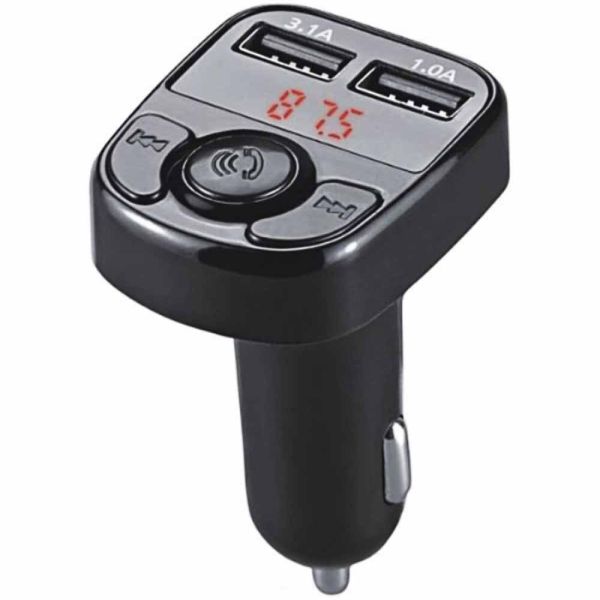 Transmisor para Auto Satellite A-MP39B Bluetooth - Negro/Plata