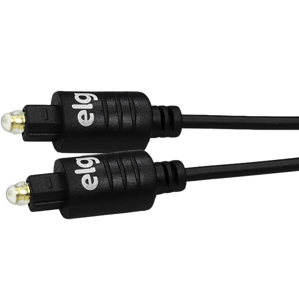 Cable óptico de audio digital ELG T5018HD de 3 metros - Negro