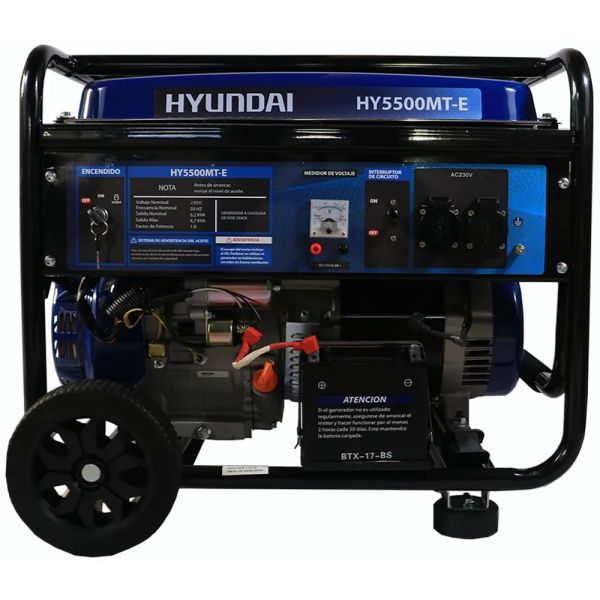 Comprá Generador a Nafta Hyundai HY5500MT-E 5 KVA - Azul/Negro - Envios a  todo el Paraguay