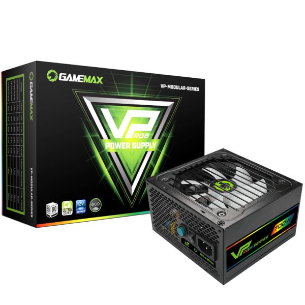 Fonte de Energia Gamemax VP-700-RGB-M 80 Plus Bronze 700W Semi Modular