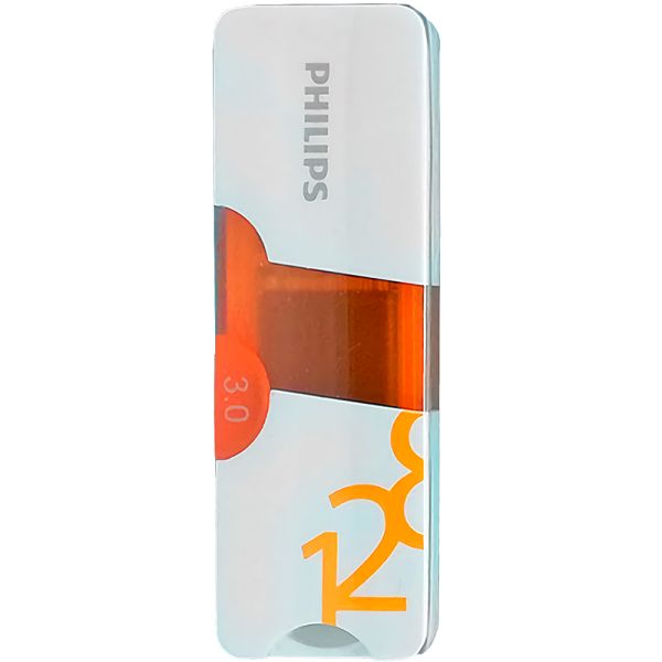 Pendrive Philips Citi USB 3.0 128 GB FM12FD135B/97 - Branco/Laranja