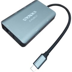Comprá Adaptador Baseus L41 USB-C a USB-C + Jack 3.5 mm - Negro (CATL41-01)  - Envios a todo el Paraguay