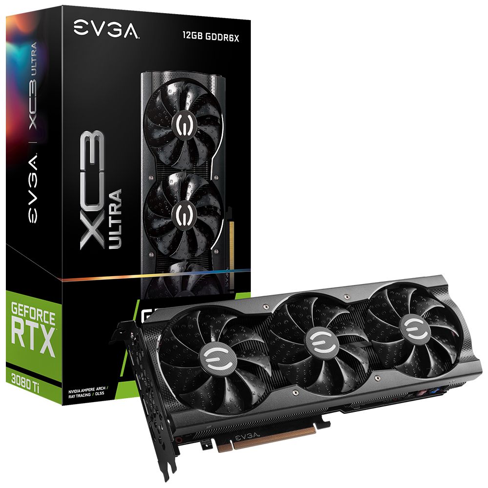 Placa de Video EVGA GeForce RTX 3080 Ti XC3 Ultra Gaming 12 GB GDDR6x (12G-P5-3955-KR)
