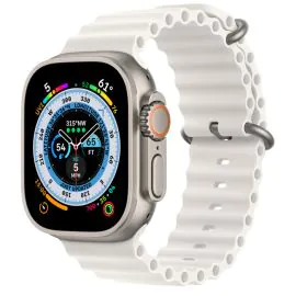 Apple Watch Ultra (GPS + cellular caja de titanium y correa ocean en color white 49 mm MNHF3BE/A