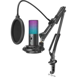 Micrófono Fifine T669 PRO 3 RGB con Kit de Streaming y Podcast