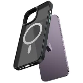 Estuche Protector Mcdodo PC-3100 Magsafe para iPhone 14 - Negro Transparente
