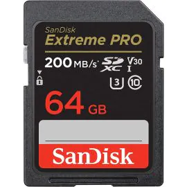 Memória SD SanDisk Extreme Pro C10 U3 V30 64 GB (GN4IN)