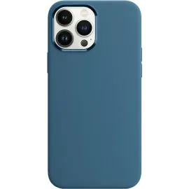 Estojo Protetor WiWu Magnetic Silicone para iPhone 13 Pro Max - Blue Jay 