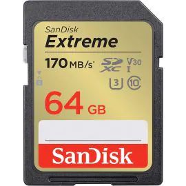 Memória SD SanDisk Extreme C10 U3 V30 (GNCIN)