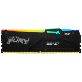 Memória RAM DDR5 Kingston 5200 MHz 32 GB Fury Beast RGB KF552C40BBA-32 - Preto