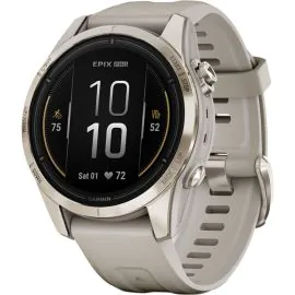 Relógio Smartwatch Garmin Epix Pro (Gen 2) Sapphire 42 mm - Soft Gold/Light Sand (010-02802-13)