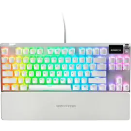 Teclado Mecánico SteelSeries Apex 7 TKL Limited Edition Ghost RGB - Blanco (Inglés) (Switch Red)