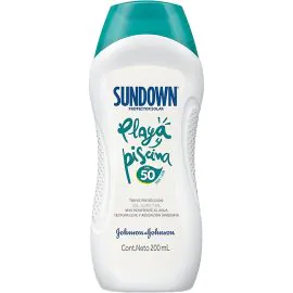 Protector Solar Johnson & Johnson Sundown Playa y Piscina FPS 50 