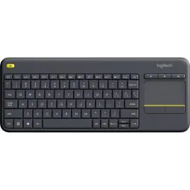 Teclado Sem fio Logitech K400 Plus com Touchpad - Preto (Espanhol)