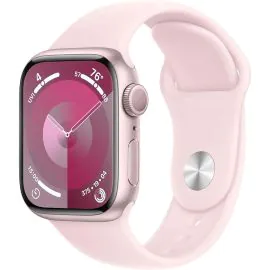 Apple Watch Series 9 caja de aluminio en rosa y correa deportiva en color rosa 45 mm M/L MR9H3LL/A