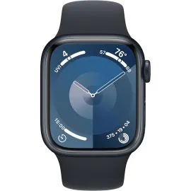 Apple Watch Series 9 caja de aluminio en medianoche y correa deportiva en color medianoche