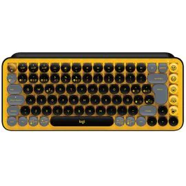 Teclado Inalámbrico Logitech Pop Keys - Blast Yellow (Español) (920-010713)