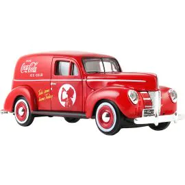 Carro Coca Cola Ford Delivery Van 1940 Escala 1/24 - Rojo