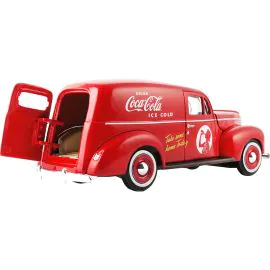 Carro Coca Cola Ford Delivery Van 1940 Escala 1/24 - Rojo