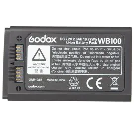 Bateria Godox WB100 para Flash - Preto 