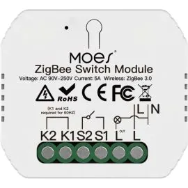 Interruptor Inteligente Moes MS-104ZL 1 Gang Zigbee - Branco