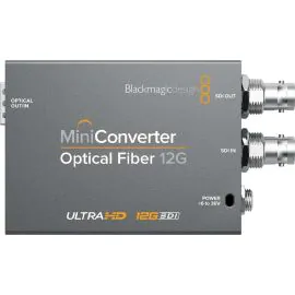 Micro Conversor Blackmagic SDI para Fibra Ótica 12G-SDI - Cinza (CONVMOF12G)
