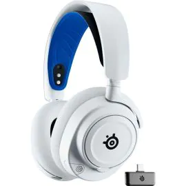 Fones de ouvido Gamer Sem fio Steelseries Arctis Nova 7P - Branco/Azul