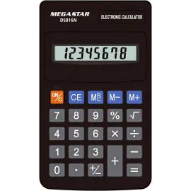 Calculadora Mega Star DS816 8 Dígitos 