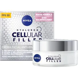 Crema Facial de Día Nivea Hyaluron Cellular Filler Anti-Edad FPS 30 - 50mL