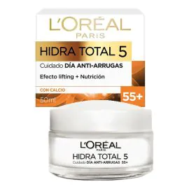 Anti-Arrugas L’Oréal Hidratación Total 5 con Calcio 55+ - 50mL