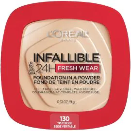 Pó L’Oréal Infallible 24H Fresh Wear 130 True Beige