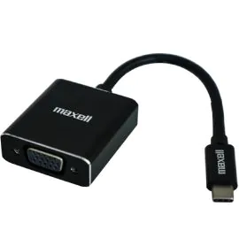 Adaptador USB-C a VGA Maxell N347891 - Negro