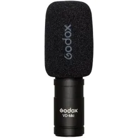 Microfone Godox VD-Mic Shotgun para Câmera - Preto