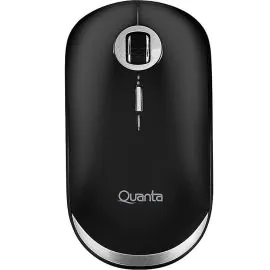 Mouse Inalámbrico Quanta QTMS20 - Negro/Plata