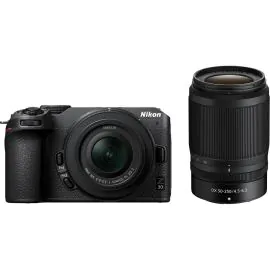 Câmera Nikon Z30 kit 16-50mm VR + Lente Nikon DX 50-250mm f/4.5-6.3 VR (Inglês)
