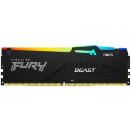 Memoria RAM DDR5 Kingston 5600 MHz 32 GB Fury Beast RGB KF556C40BBA-32 - Negro