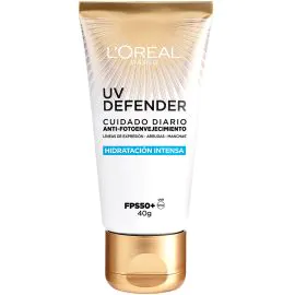 Protetor Solar L'Oréal Paris Defender FPS50+ Hidratação Intensa - 40gr