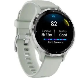 Reloj Smartwatch Garmin Venu 3S Stainless Steel Bezel - Verde/Gris (010-02785-01)