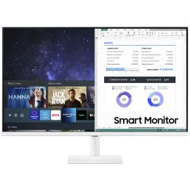 Monitor Smart Samsung M50 LS27BM501ENXZA 27" Full HD - Blanco