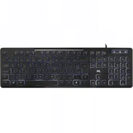 Teclado Mtek KB-7269L-PT LED USB - Negro (Portugués)