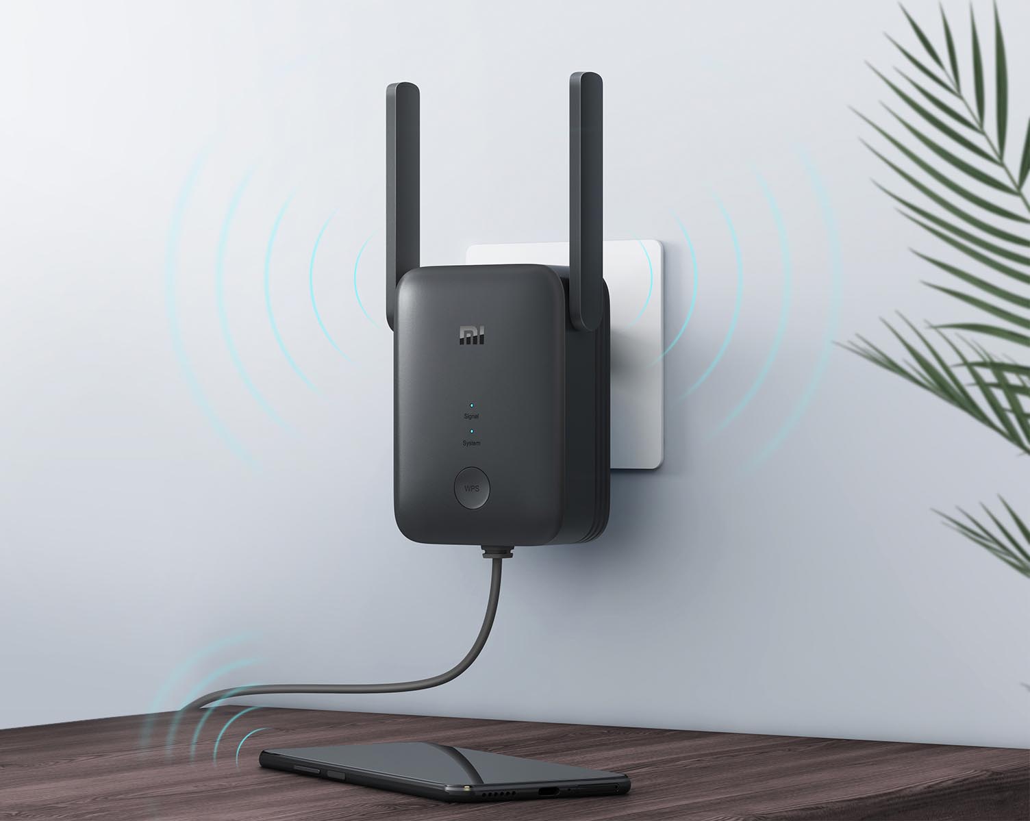 Compra Extensor de Senal Wi Fi Xiaomi Mi WiFi Range Extender AC1200 RA75 Negro Envios a todo el Paraguay